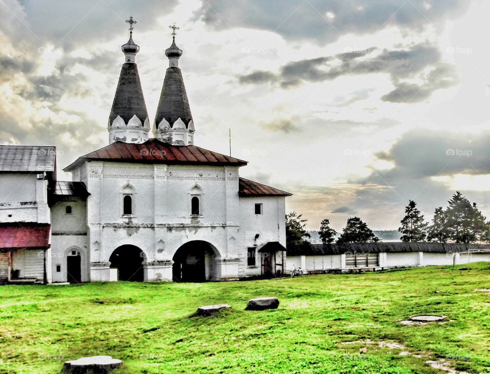 Lakeside Russian Monastery in Vologda Oblast