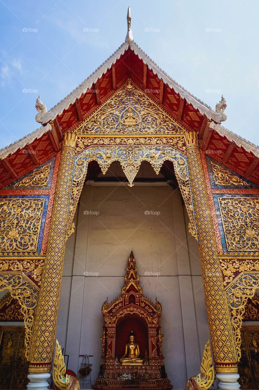 Beautiful Wat Phra Singh in Chiang Mai, Thailand 