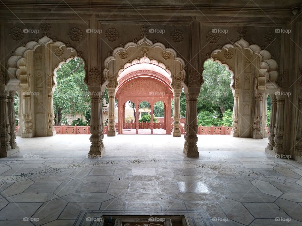 View of empty corridor