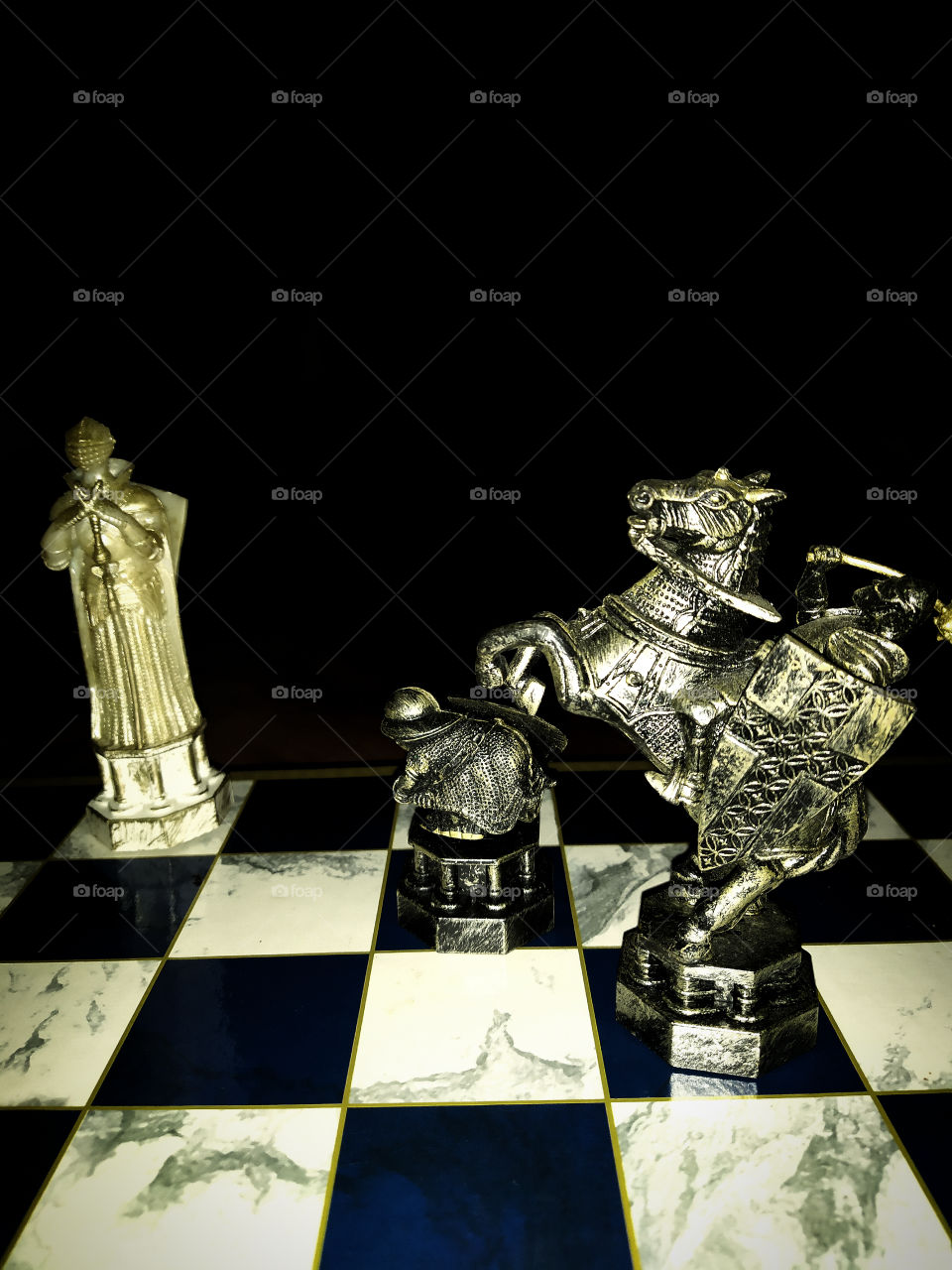 Chess.  The situation when one step to checkmate