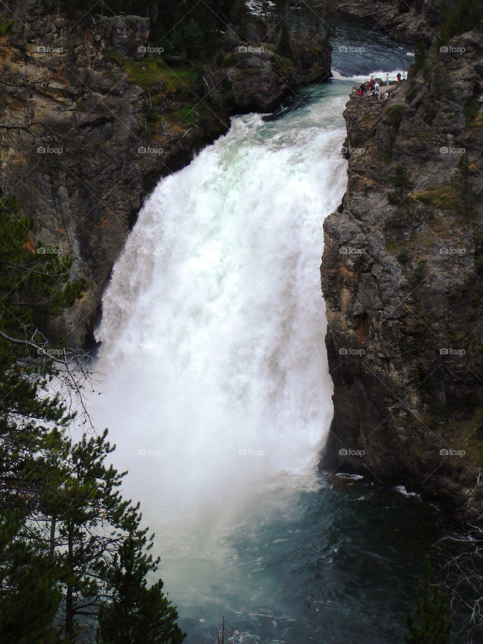 people water waterfall fall by refocusphoto