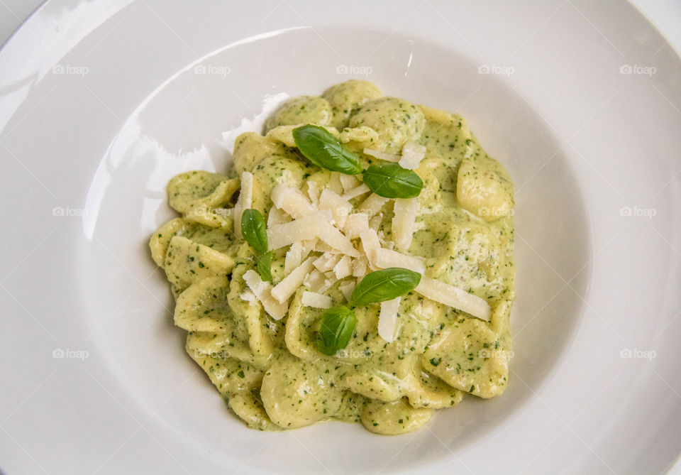 Walnut pesto orecchiette 