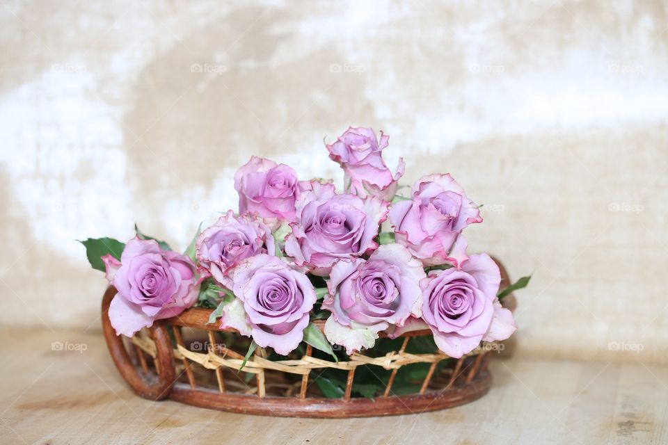 Pink roses bouquet