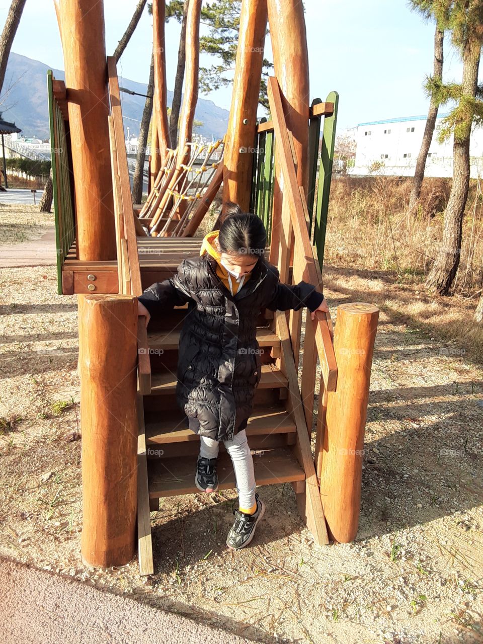 this place is like a little home. its so cute and design like a home. so it feels warm there. this is another place to practise balancing.