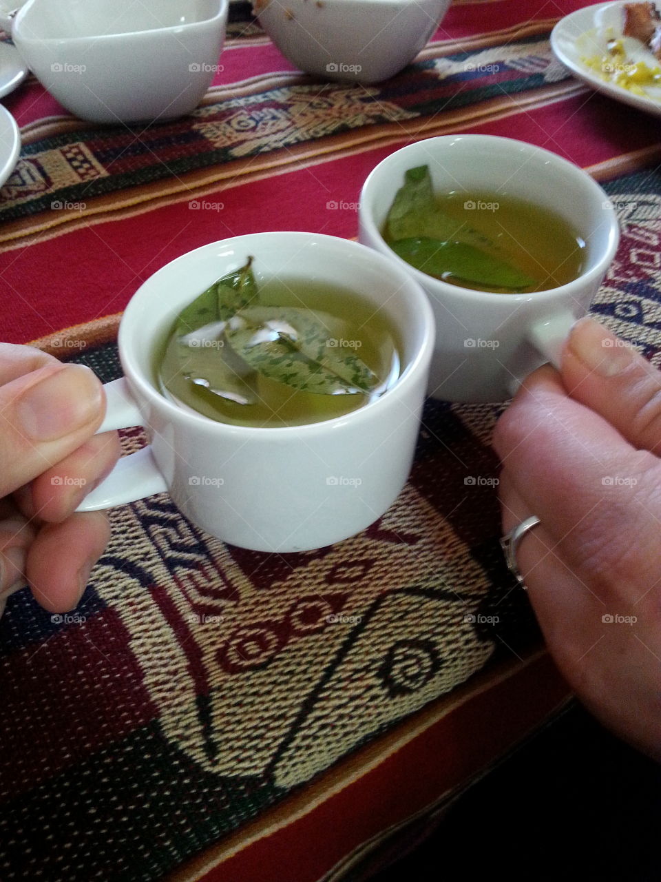 A toast to Peru with some tea