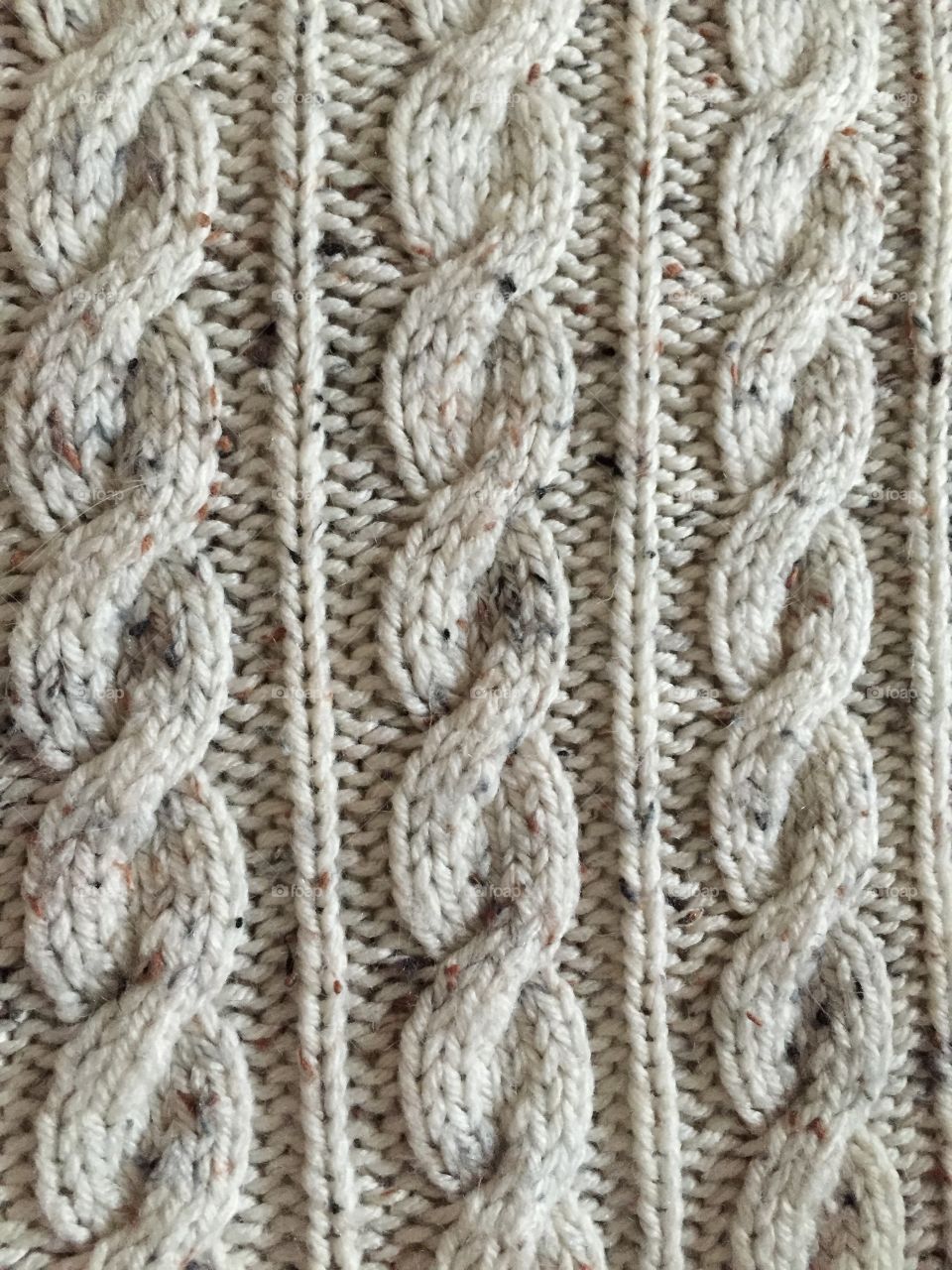 Cable knit close up. Beige cable knit closeup of afghan my Aung made for me. 