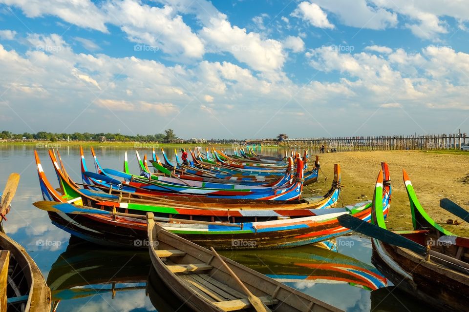 Boats waiting for sunset