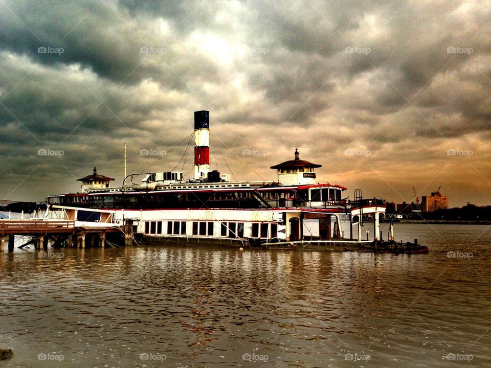 river boat cloudy by jillsager