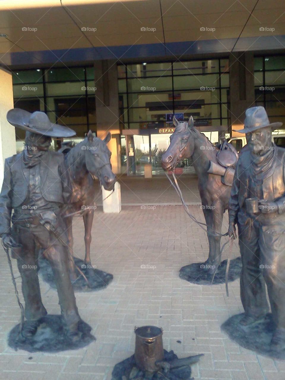 Cowboy statues