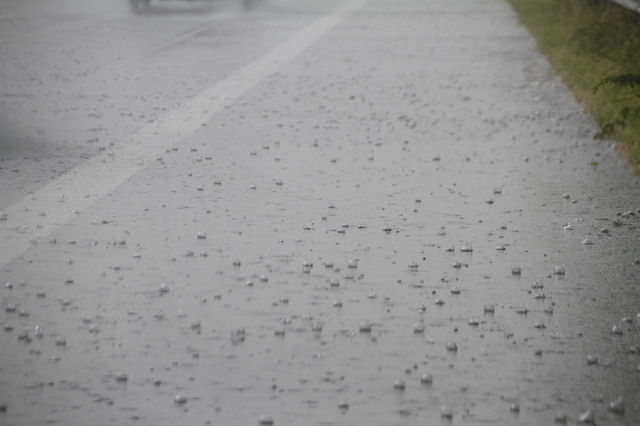 raindrops hitting the ground