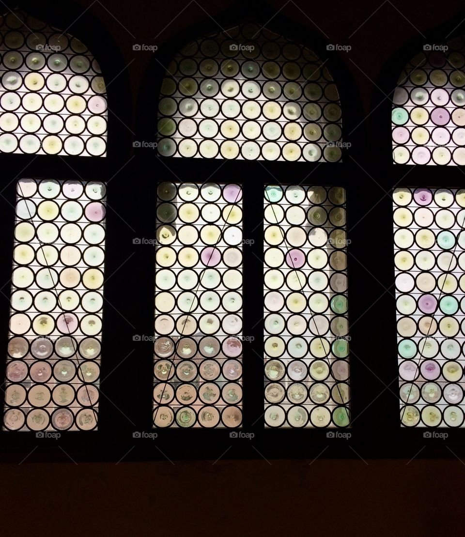 Welded glass window in Venice