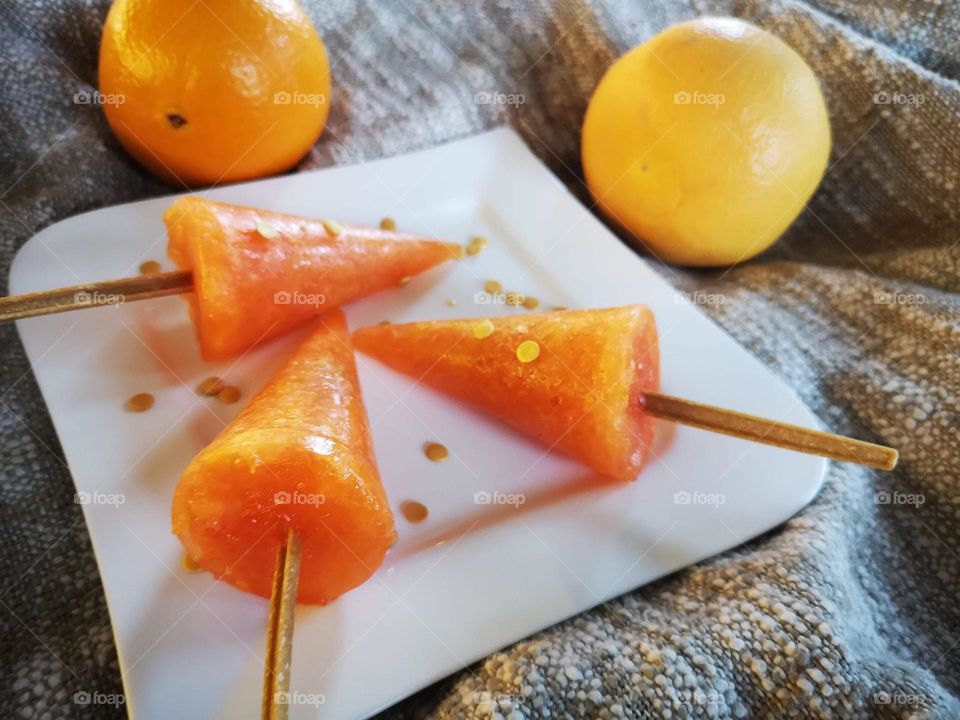 Delicious Aperol spriz-ice cream