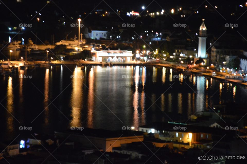 Zakynthos harbor, view from Bochali