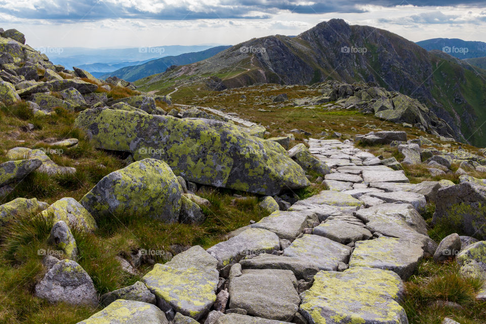 Rocky path Low Tatras