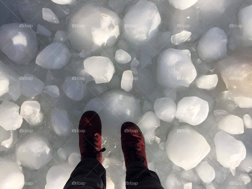 Ice balls: dangerous to fall on. 