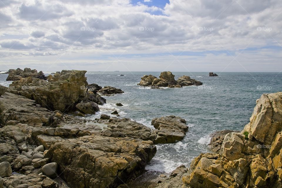 view of the coast of the sea