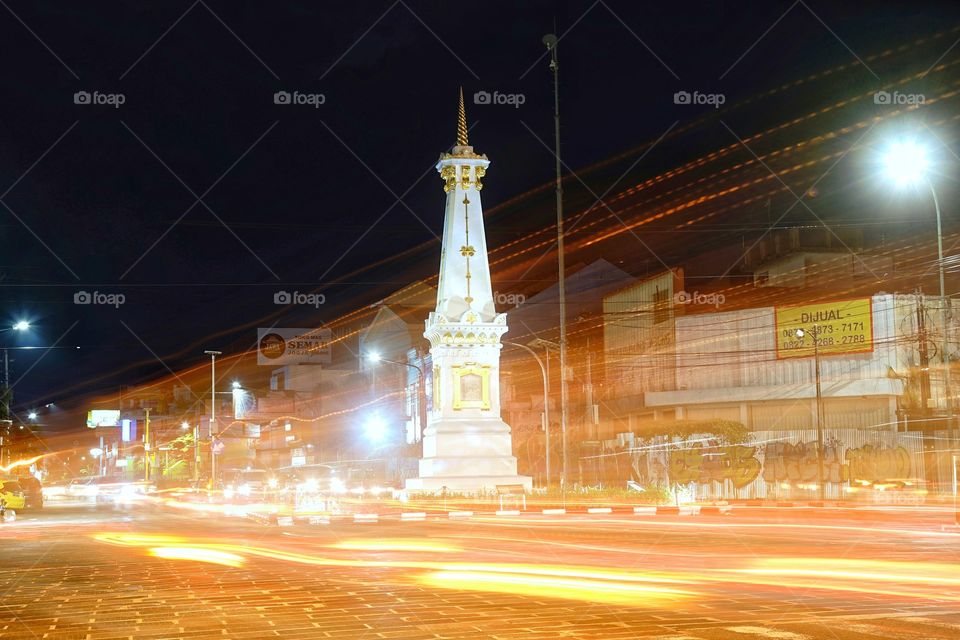 evening at tugu jogja monument in Jogjakarta, Indonesia. shot with sony a7m2 using canon lens.
