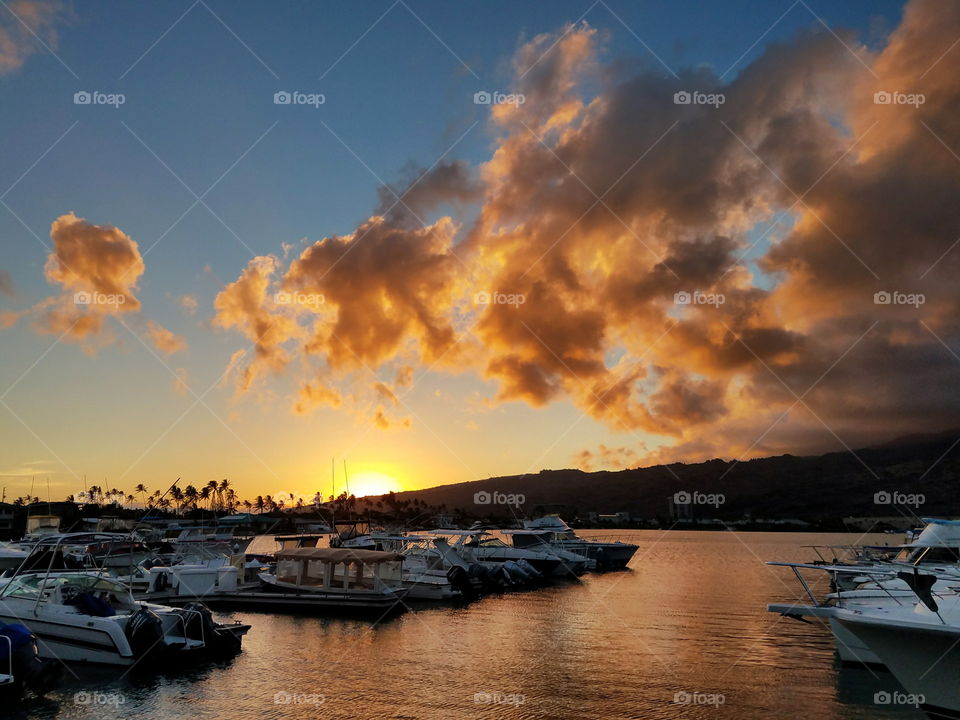 Sunset in Hawaii Kai, Oahu