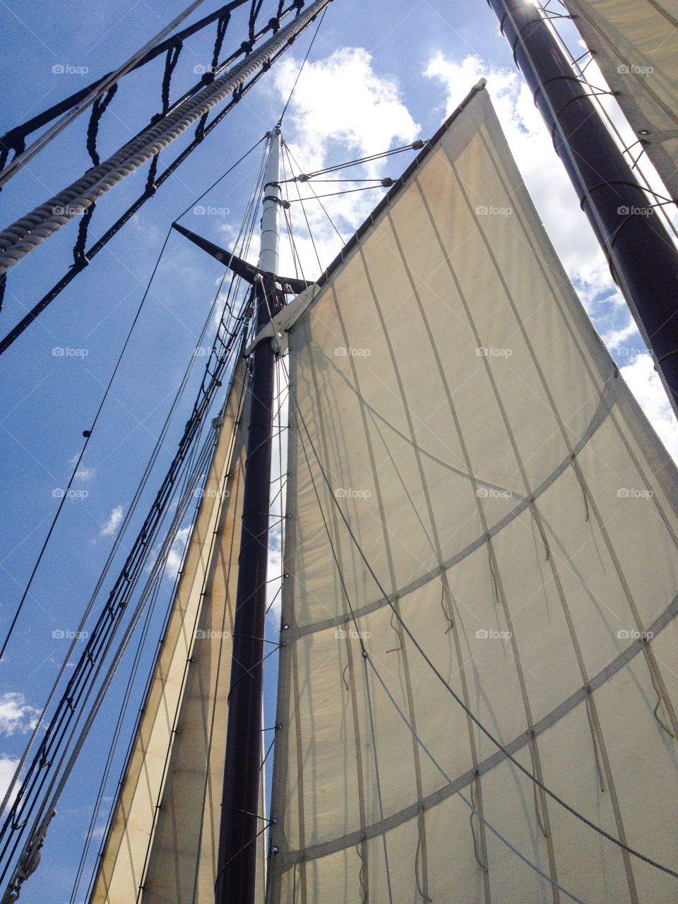 Schooner in Wind