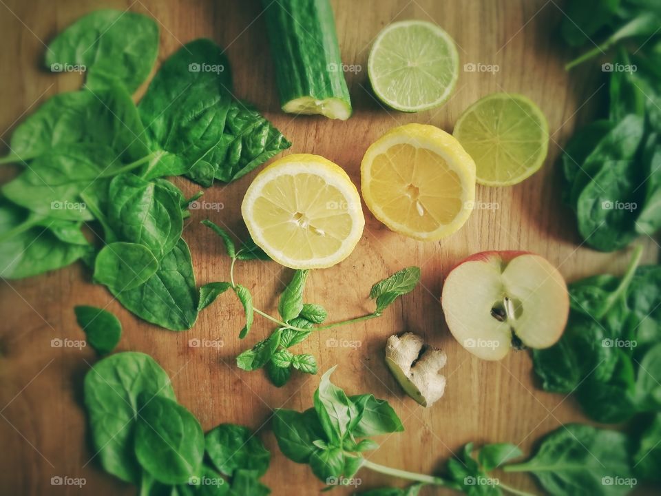 Green Smoothie Ingredients