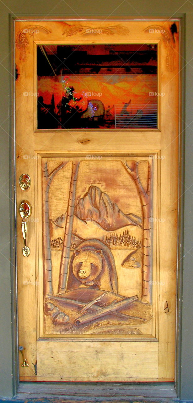 Carved door 