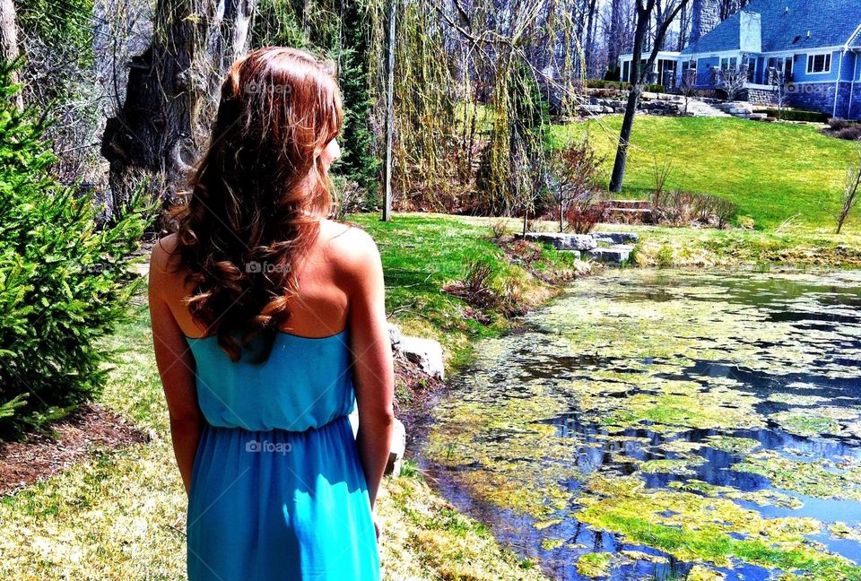 Nature, Outdoors, Summer, Woman, Water