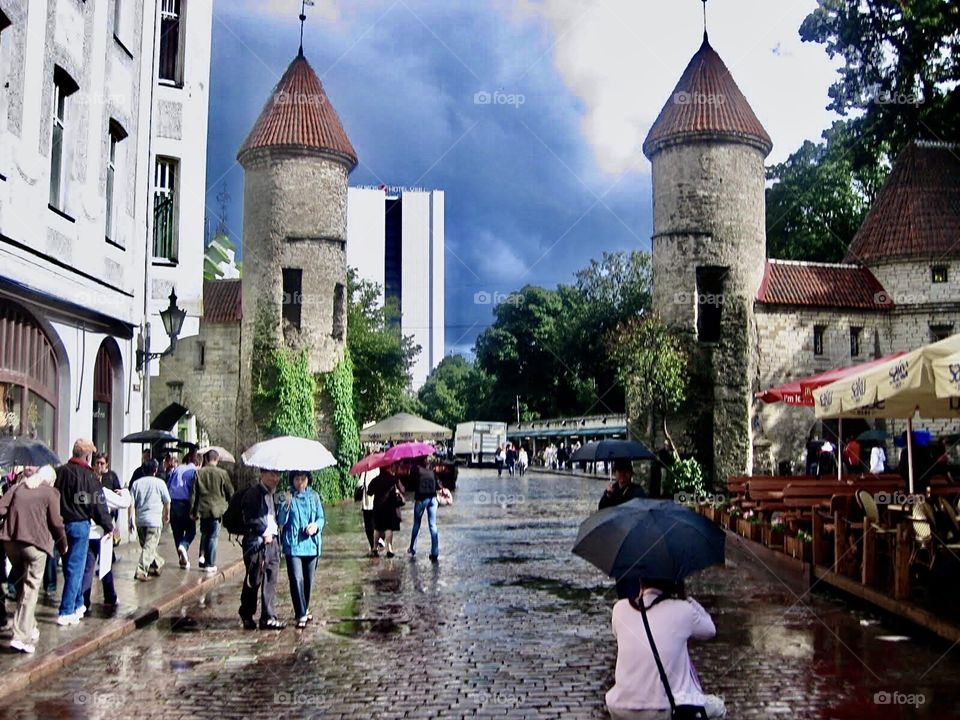 Rainy day in Tallin Eastonia