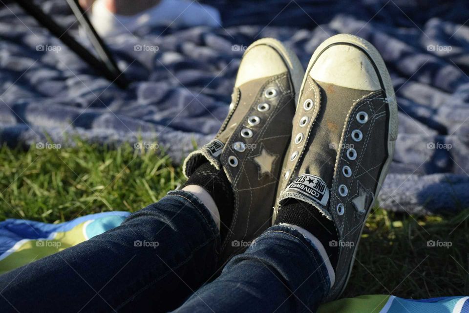 Relaxing in Sneakers