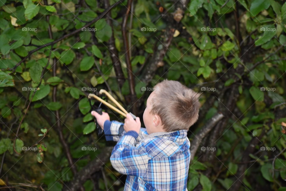 Learning to use a slingshot 