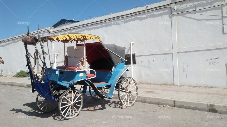 a cart with wheels.