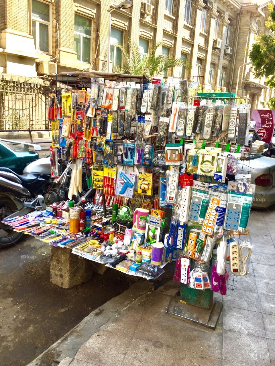 Surprise to see this stall selling electrical stuff at Cairo street 