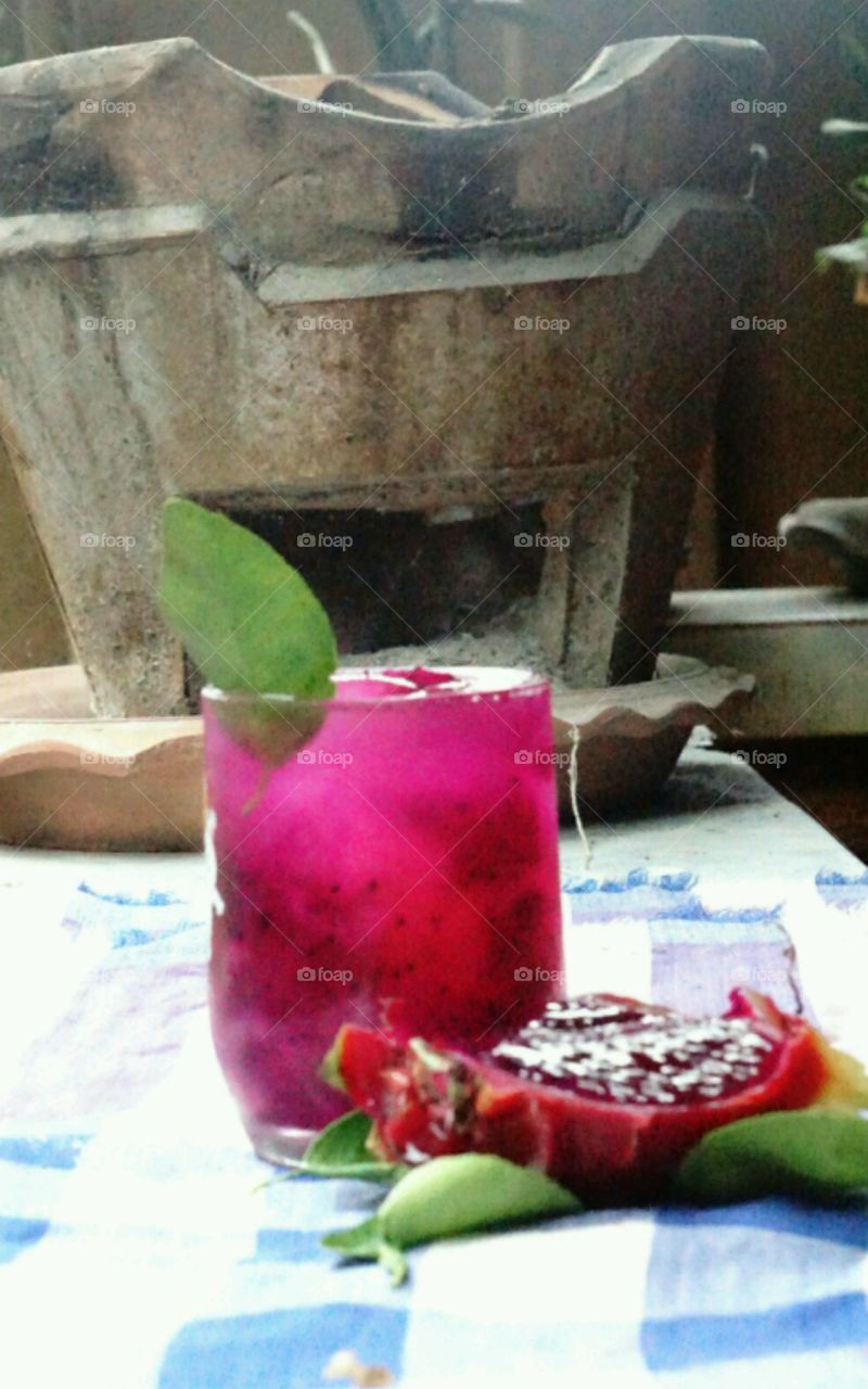 Homemade juice - Dragon fruit