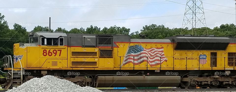 patriotic train