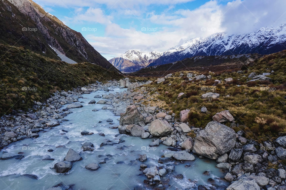 Glacial river, Aoraki/Mt Cook NP, NZ