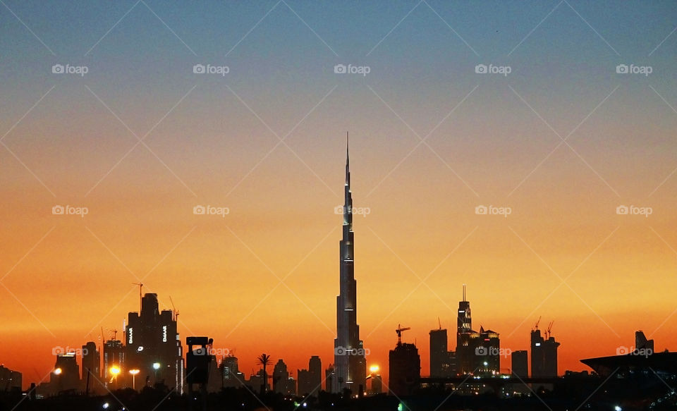 Sunset @ Burjkhalifa 