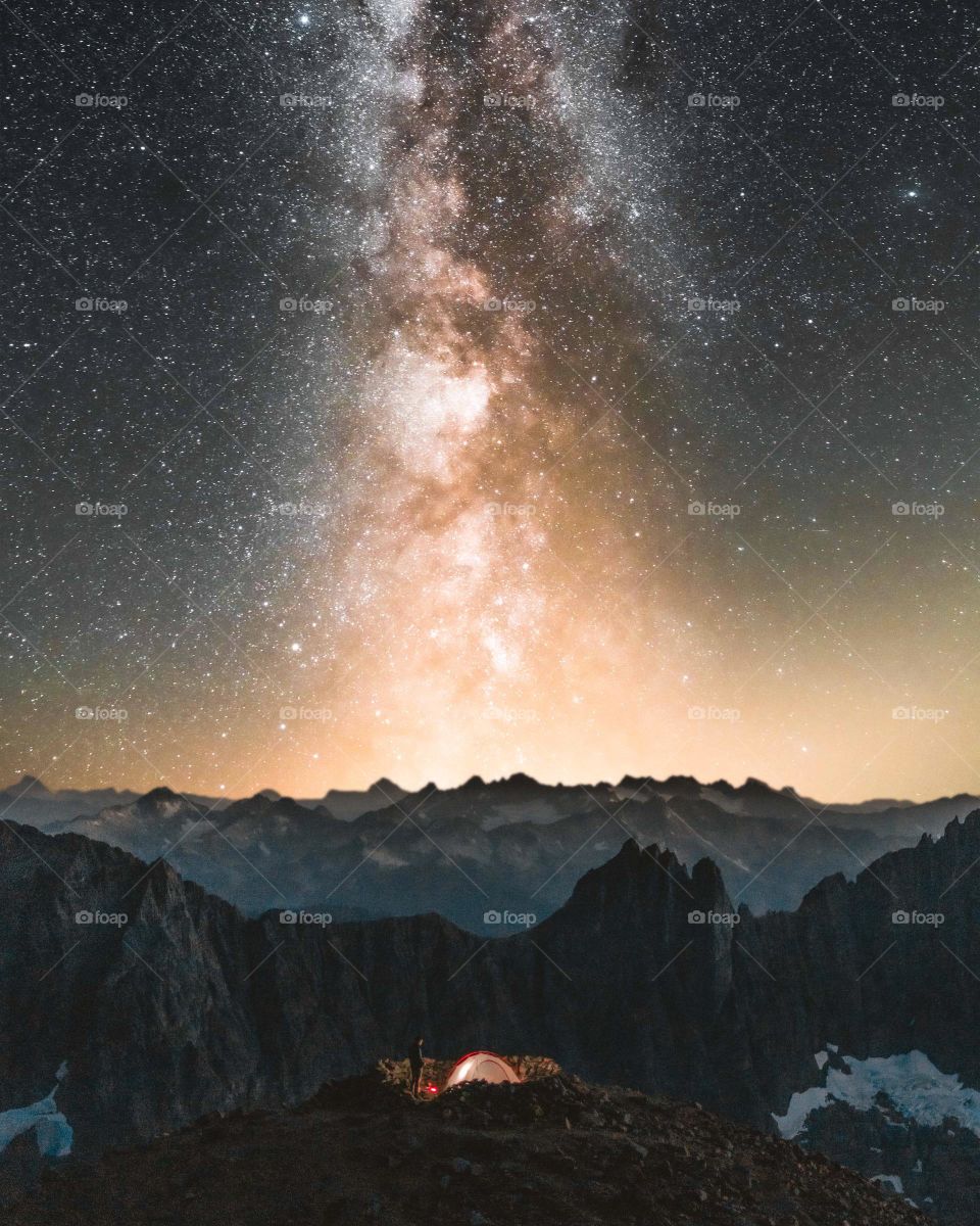 Galaxy with Mountains 🏔