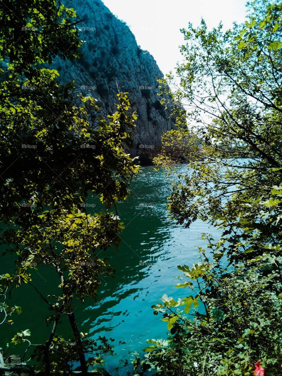 Omiš City from Croatia Cetina River