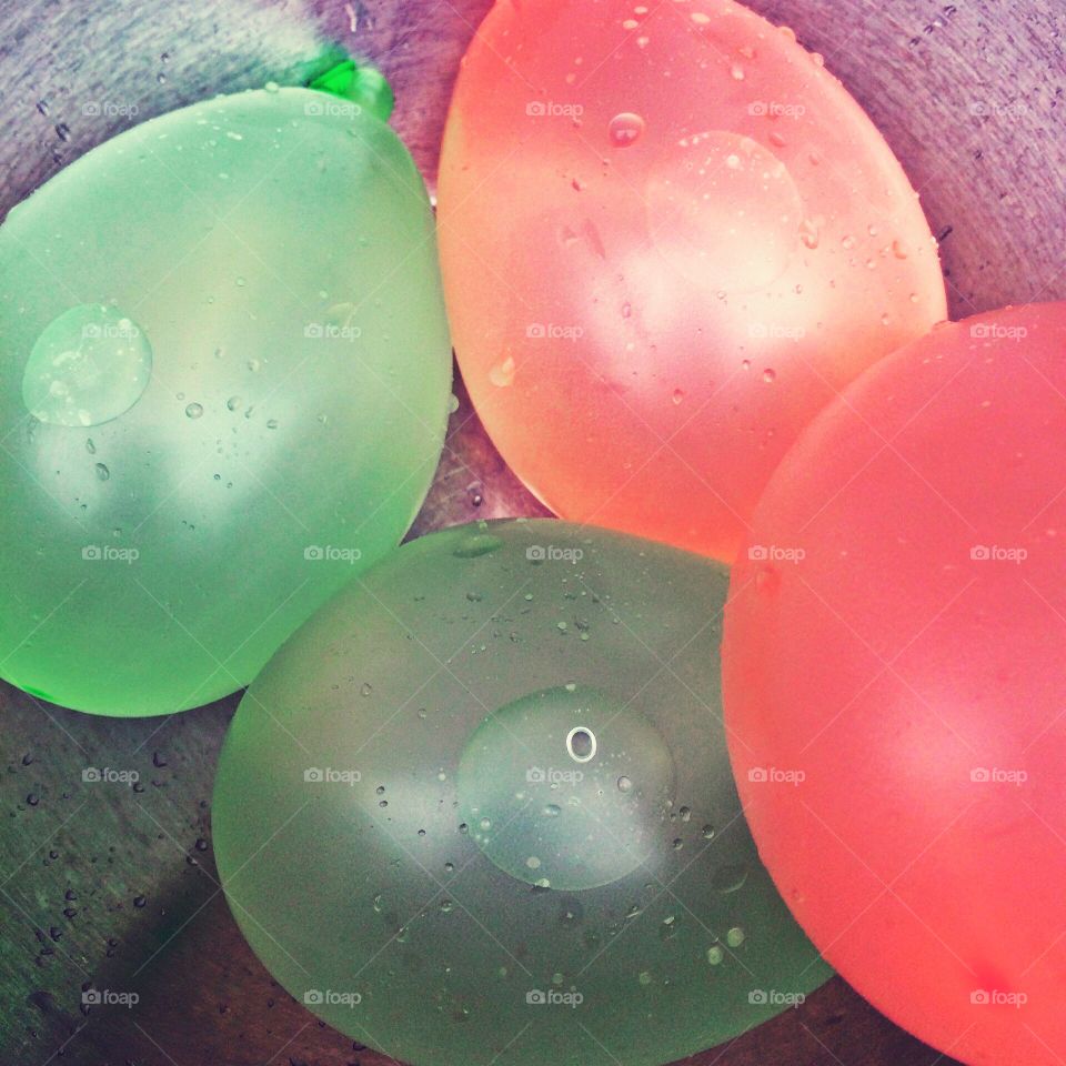 Water balloons. Fun afternoon