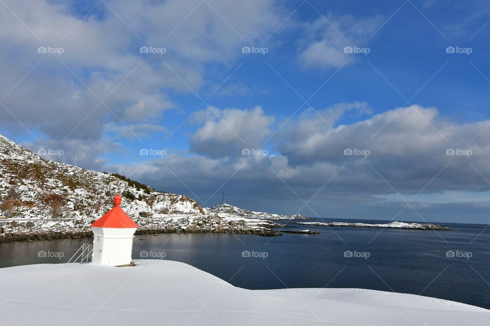 Lighthouse winter Landscape