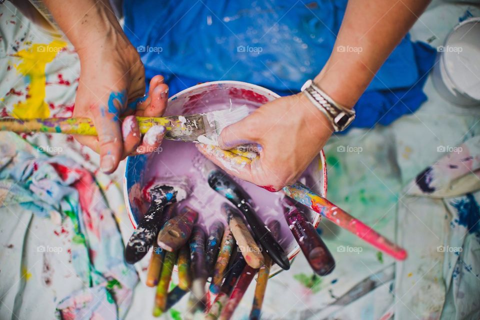 Cleaning Paint Brushes