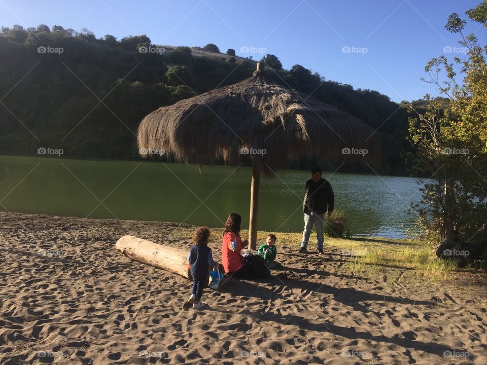 Beach in the afternoon