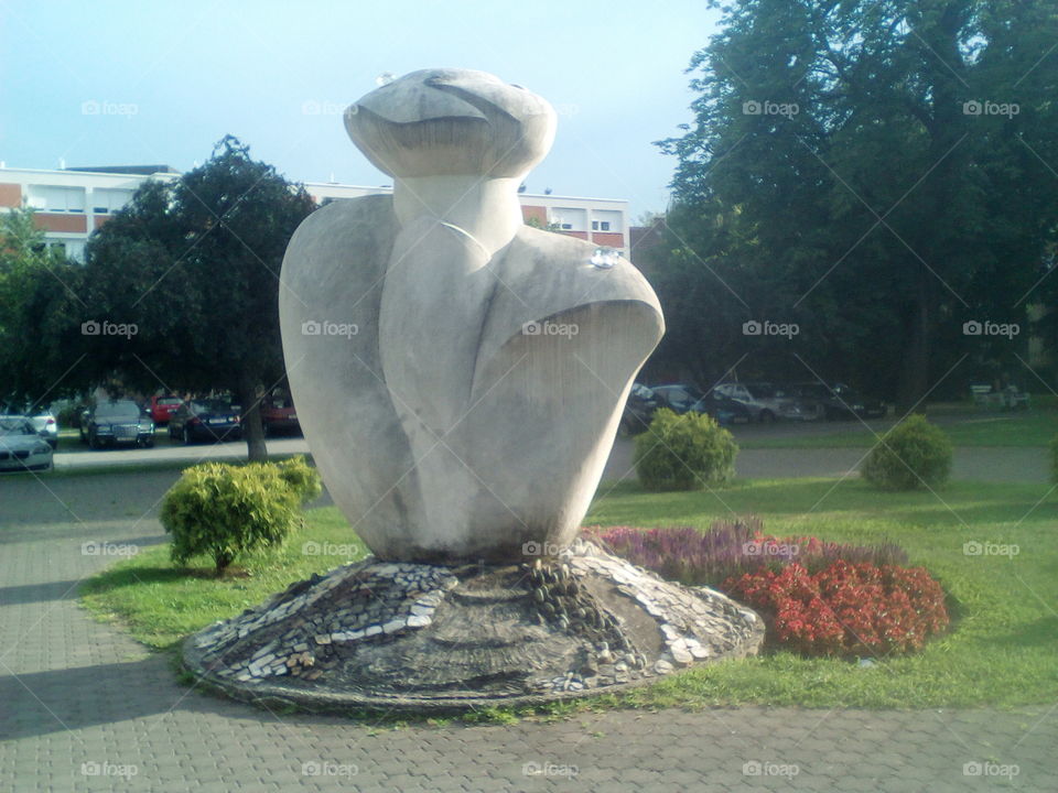 Frog statue, Čakovec, Croatia