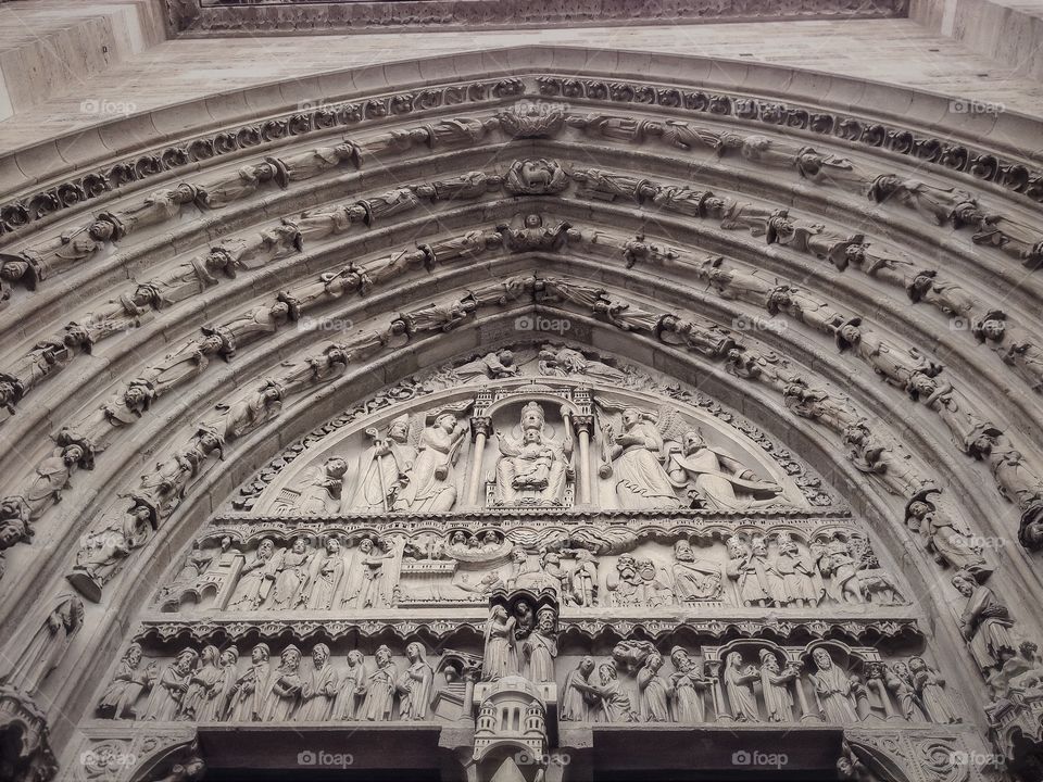 Puerta de Santa Ana. Puerta de Santa Ana, Catedral de Notre Dame (Paris - France)