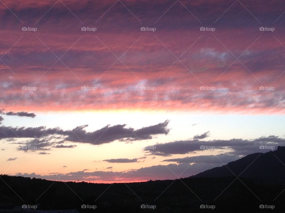 Tucson Sky. Tucson AZ sunset