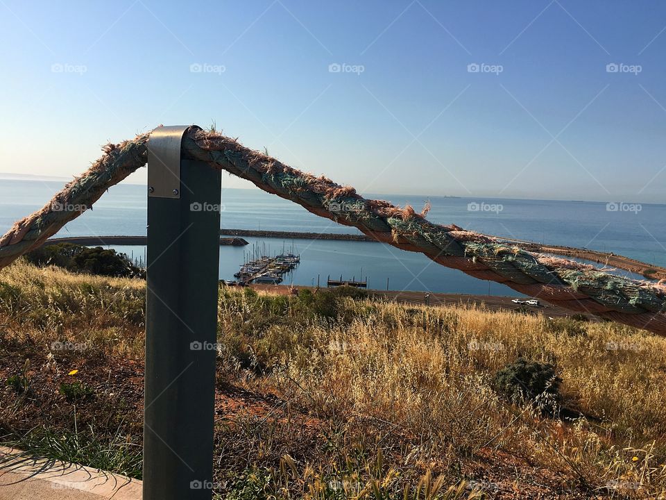 Harbour view, Whyalla. South Australia harbour view from hummock hill, Whyalla