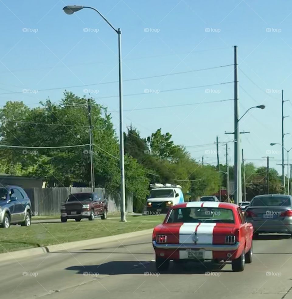 1966 Ford Mustang Coupe Red & White