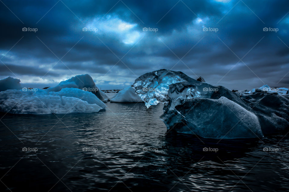 Jokulsarlon glacier lake in Iceland