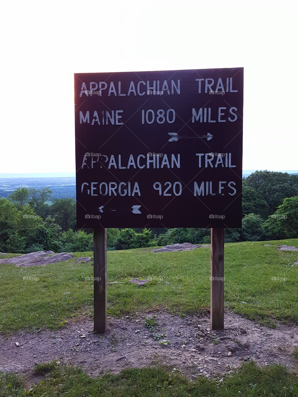 Appalachian Trail marker