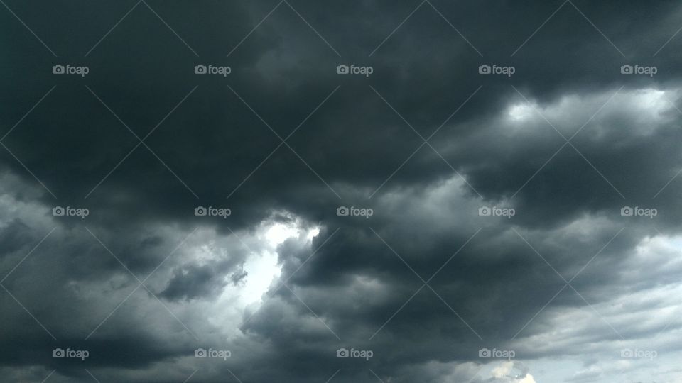 Thunder storms rainy clouds