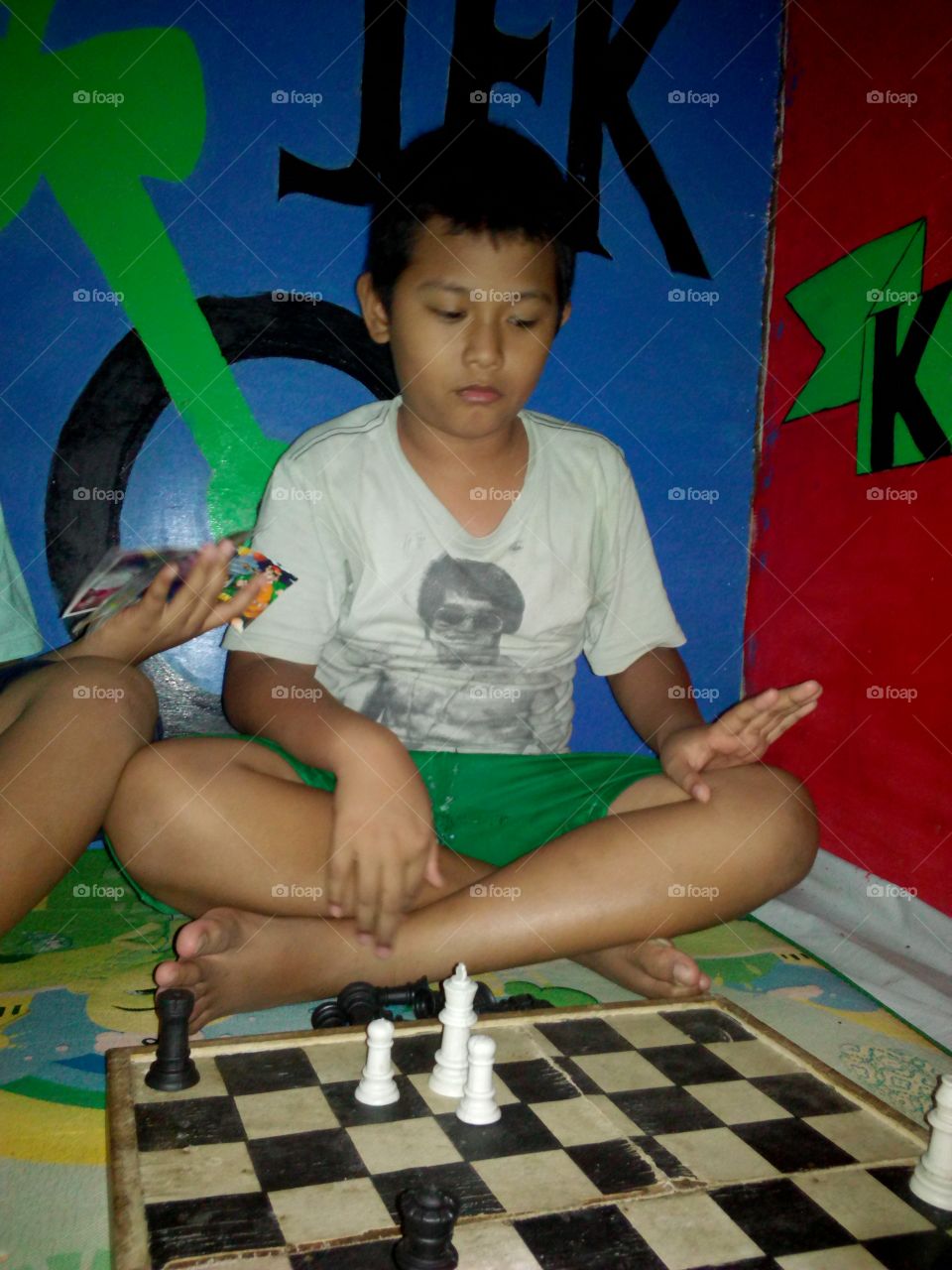 childrens playing chess